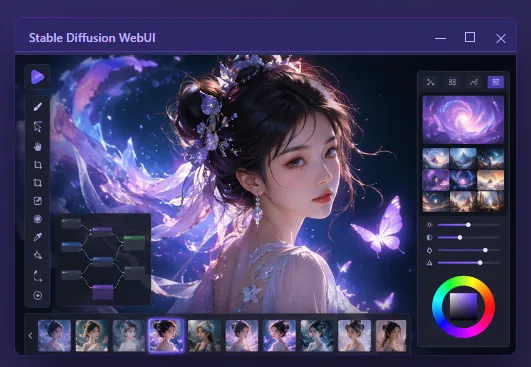 Stable Diffusion WebUI图像生成界面预览